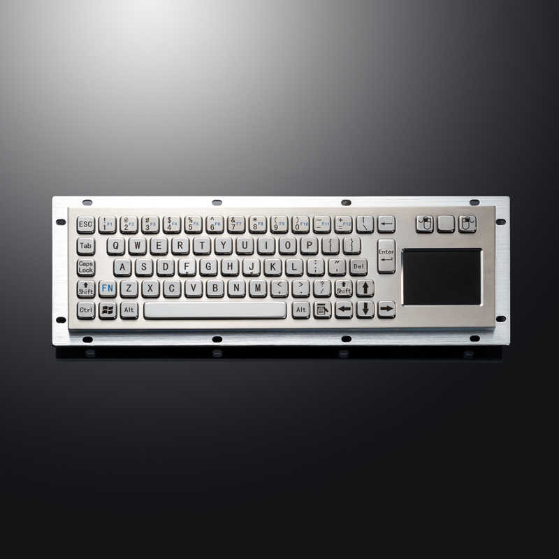 Niestandardowe metalowe przyciski przemysłowe klawiatury touchpad szczotkowana klawiatura ze stali nierdzewnej do kiosków bankowość medyczna maszyna CNC